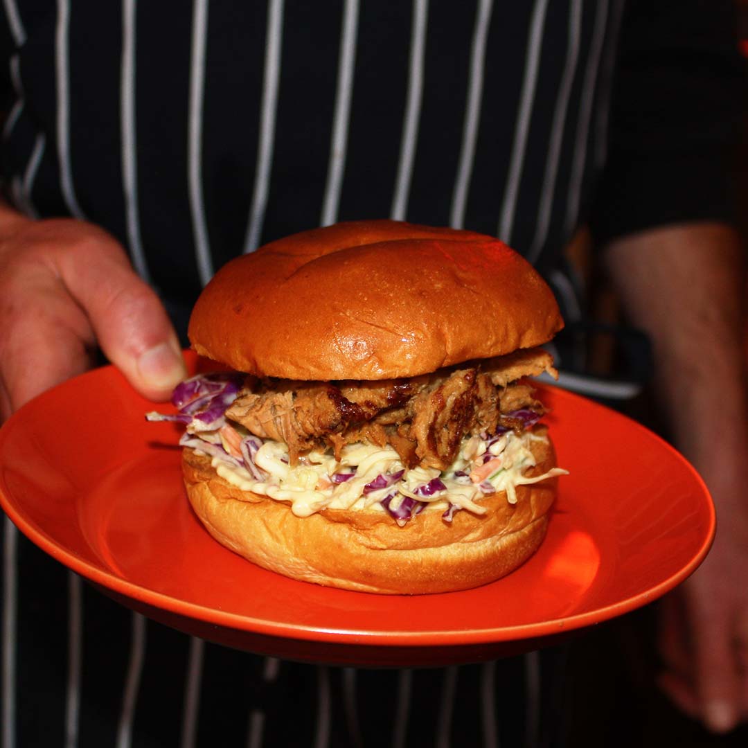 The Pilot burger from Community Burgers restaurant in Napier, NZ